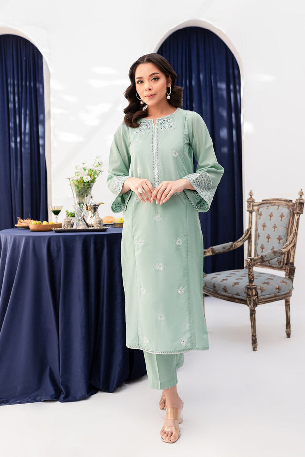Opaline - 2Pc Embroidered Dress