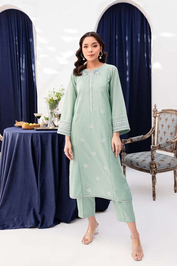 Opaline - 2Pc Embroidered Dress