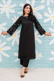 Black Spring - 2Pc Embroidered Dress