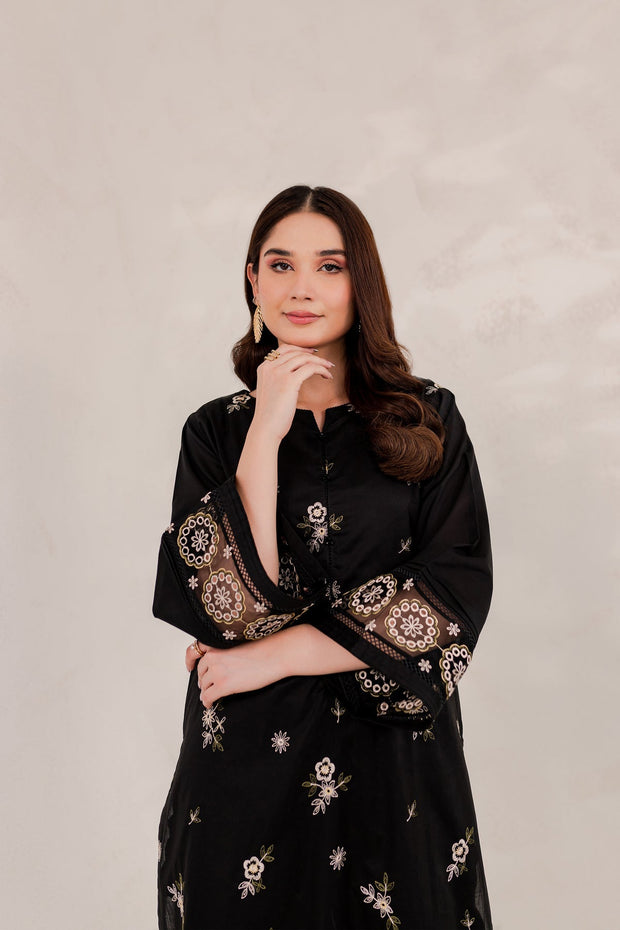 Lenora - 2Pc Embroidered Dress