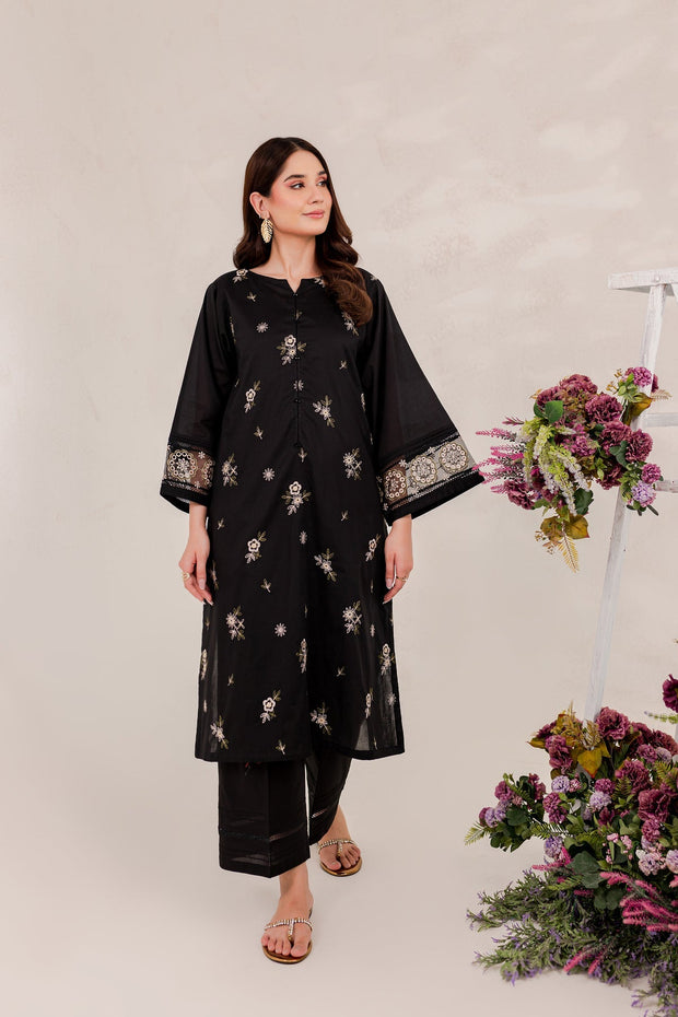 Lenora - 2Pc Embroidered Dress