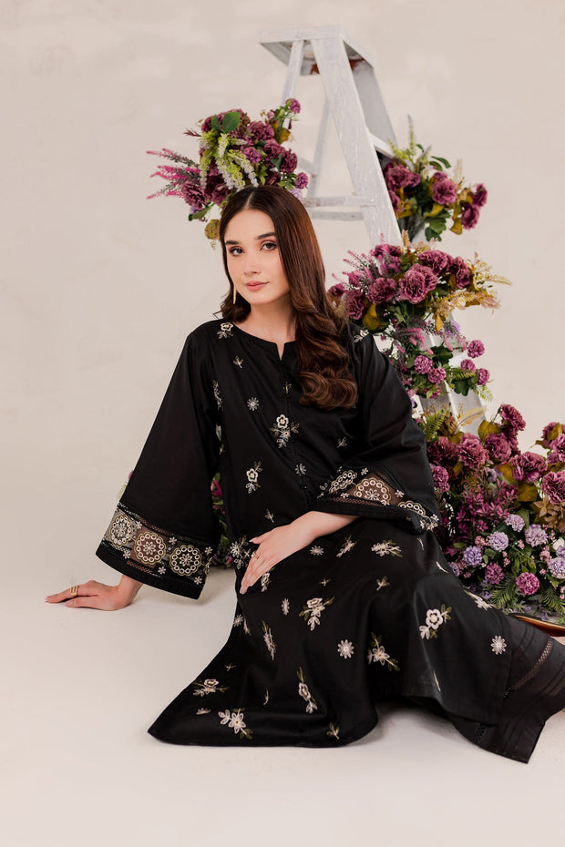 Lenora - 2Pc Embroidered Dress