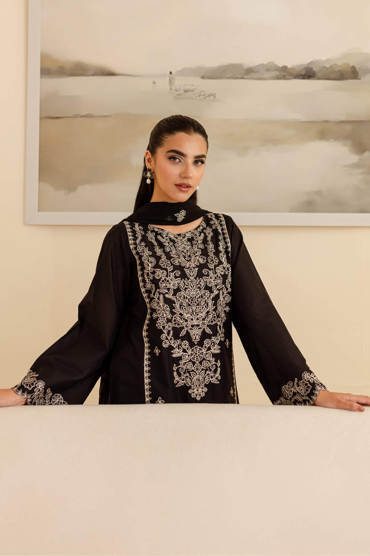 Ace - 3Pc Embroidered Dress