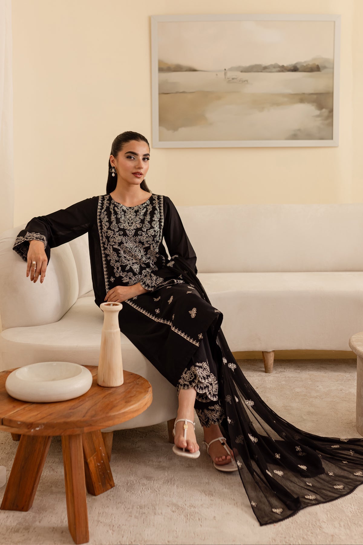 Ace - 3Pc Embroidered Dress
