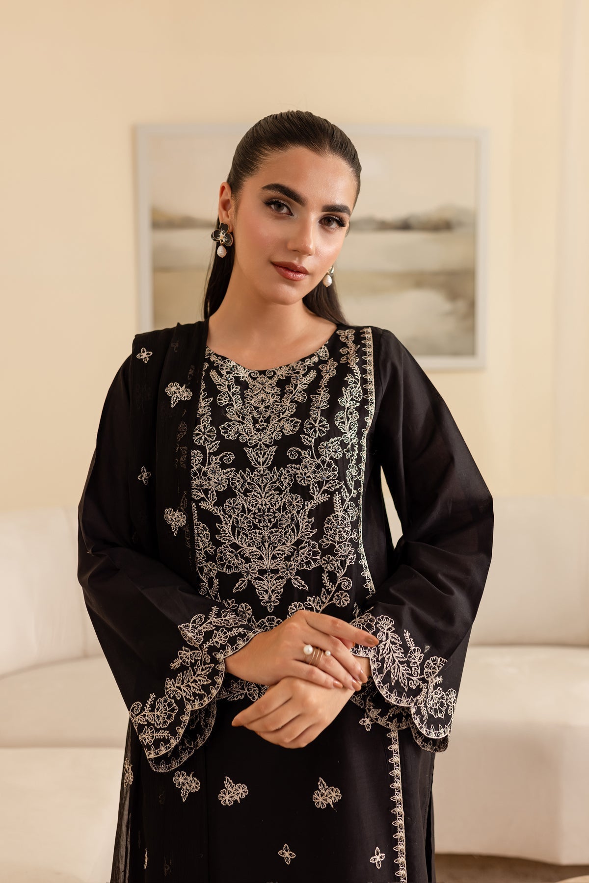 Ace - 3Pc Embroidered Dress
