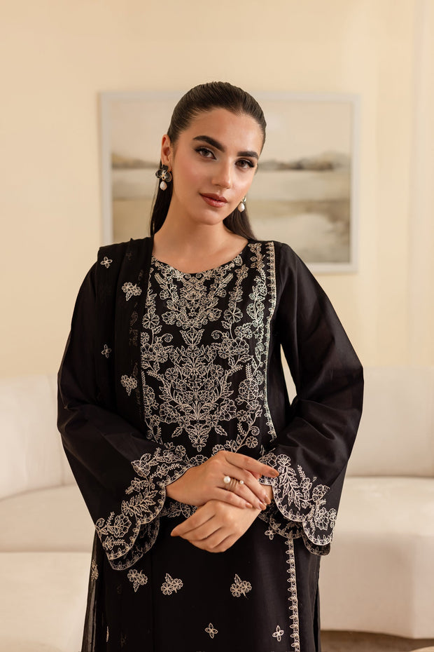 Ace - 3Pc Embroidered Dress