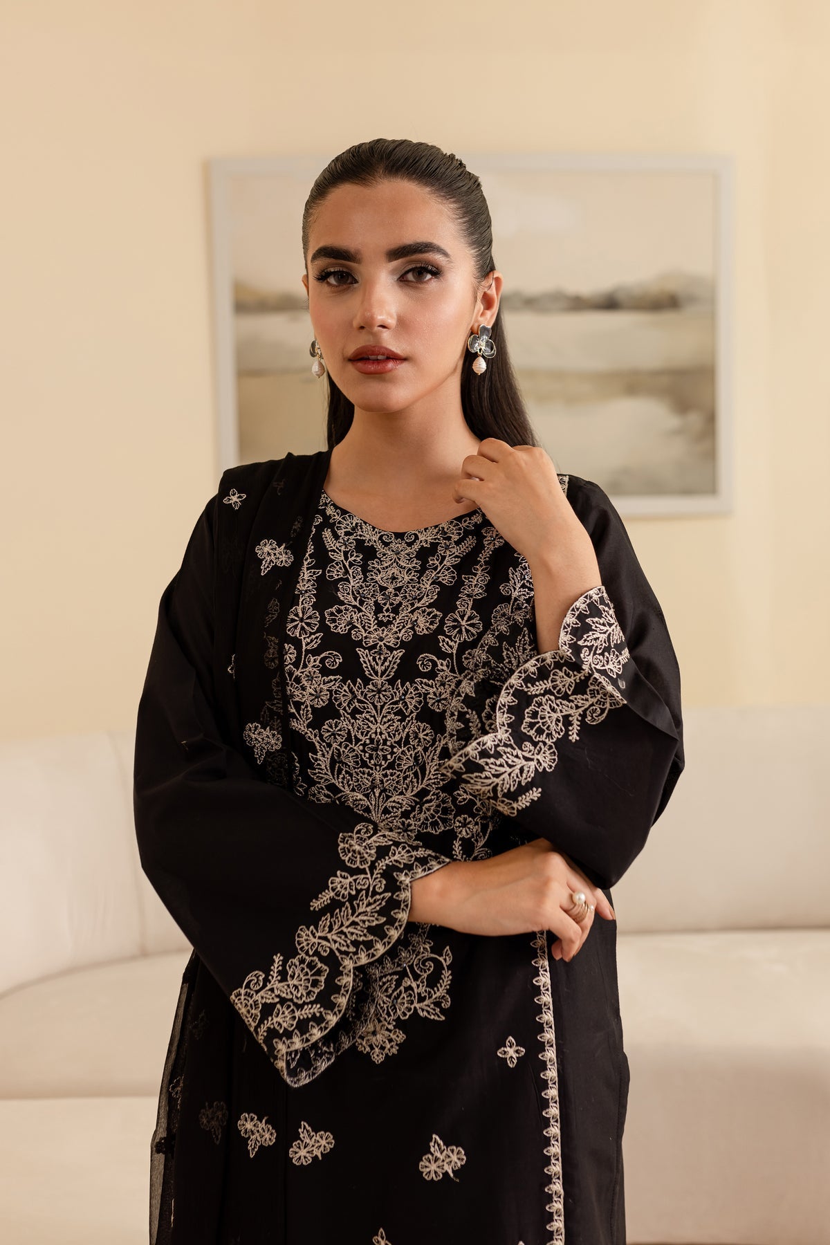Ace - 3Pc Embroidered Dress