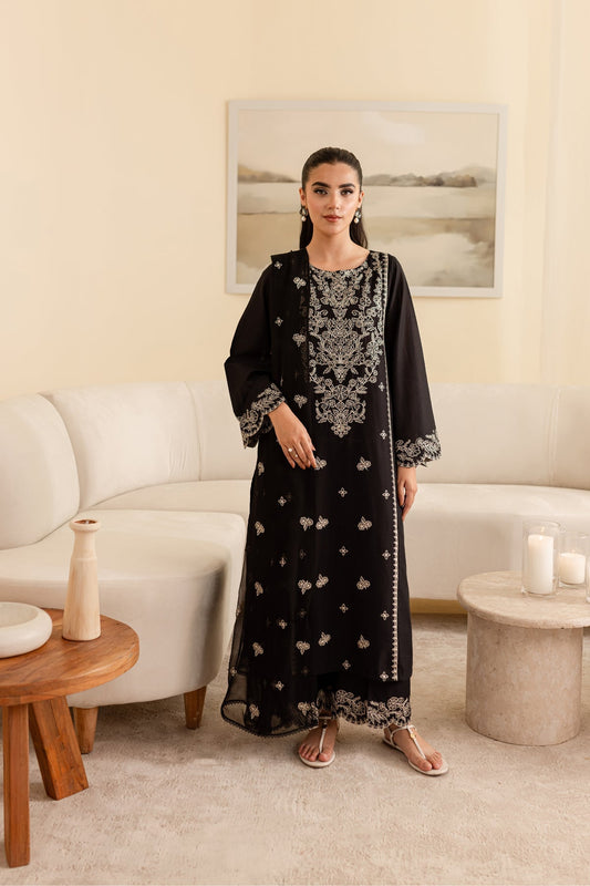 Ace - 3Pc Embroidered Dress