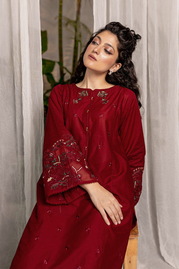 Afeefa - 2Pc Embroidered Dress