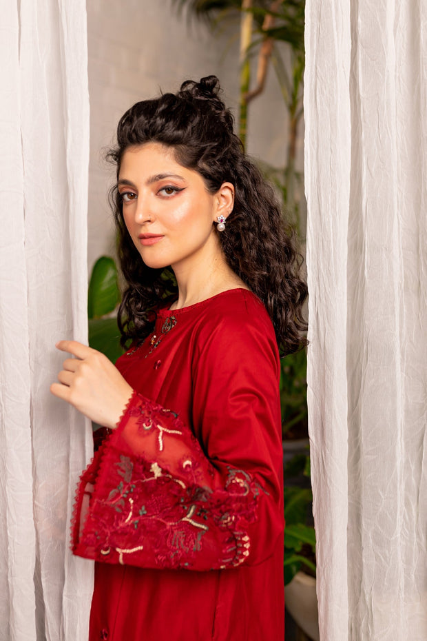 Afeefa - 2Pc Embroidered Dress