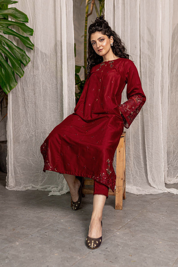 Afeefa - 2Pc Embroidered Dress
