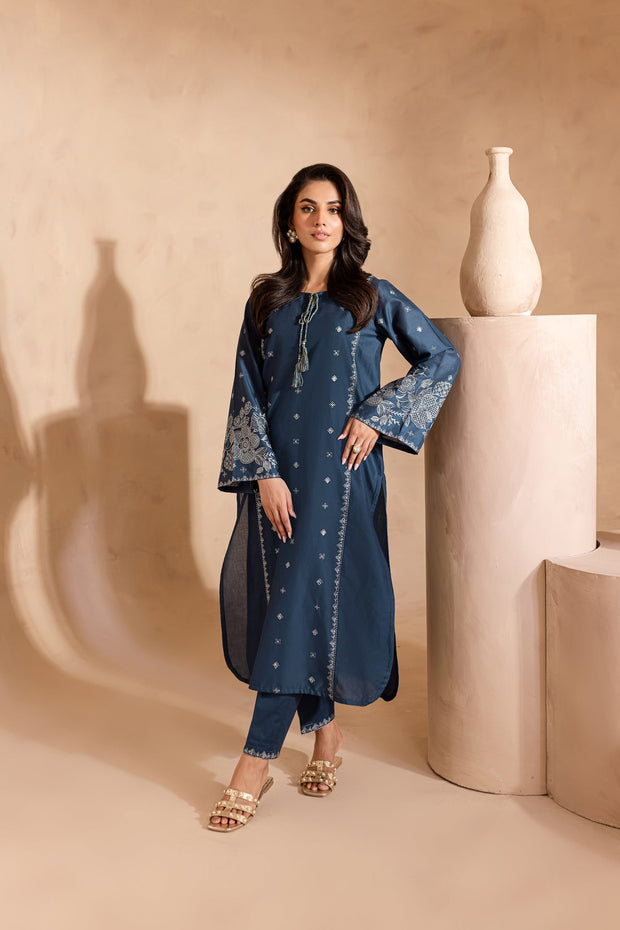 Agean Sea - 2Pc Embroidered Dress