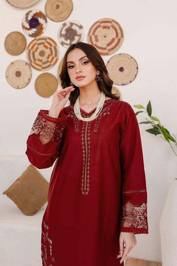 Areena - 2Pc Embroidered Dress