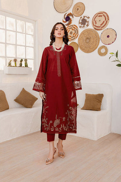 Areena - 2Pc Embroidered Dress