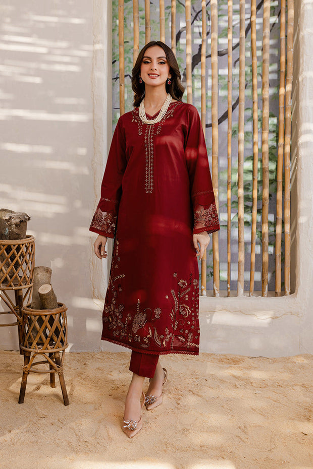 Areena - 2Pc Embroidered Dress