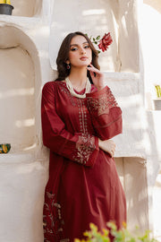 Areena - 2Pc Embroidered Dress
