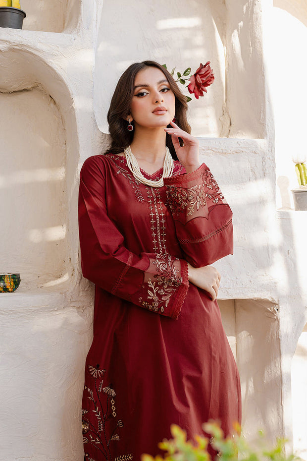 Areena - 2Pc Embroidered Dress