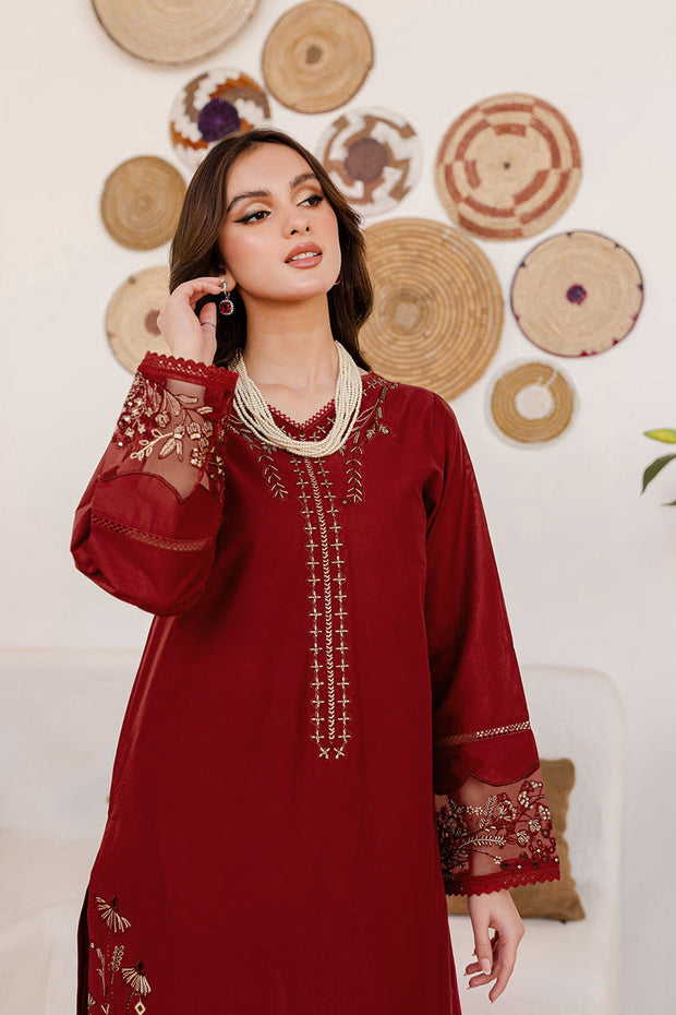 Areena - 2Pc Embroidered Dress