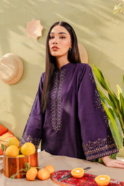 Ash - 2Pc Embroidered Dress Purple
