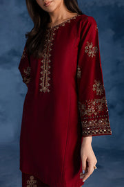 Cherry Charm - 2Pc Embroidered Dress
