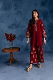 Cherry Charm - 2Pc Embroidered Dress