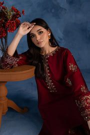 Cherry Charm - 2Pc Embroidered Dress