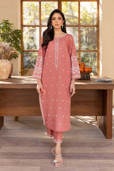 Coral Jasper - 2Pc Embroidered Dress