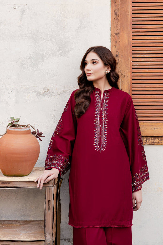 Cosmo - 2Pc Embroidered Dress