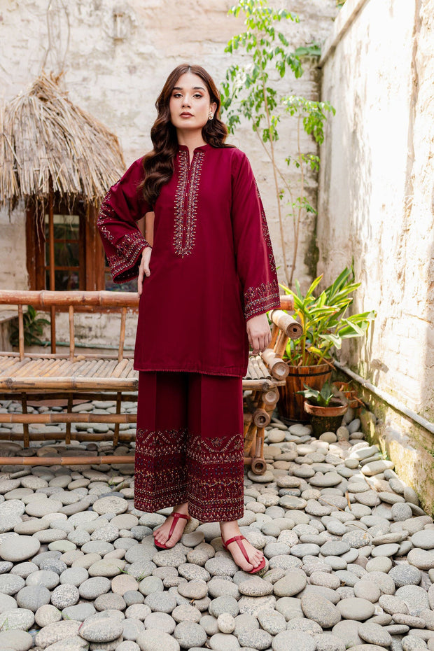 Cosmo - 2Pc Embroidered Dress