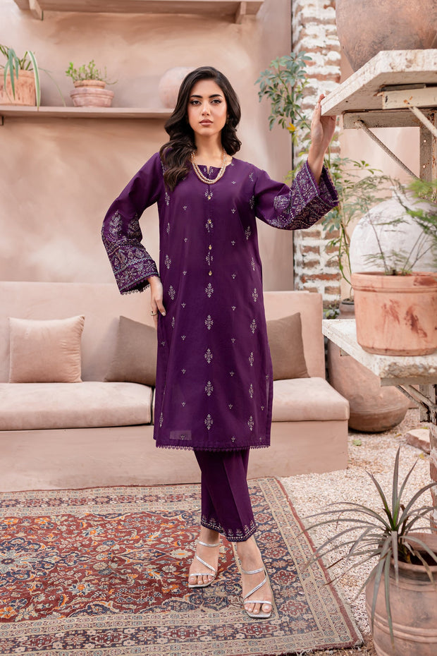 Eminence - 2Pc Embroidered Dress