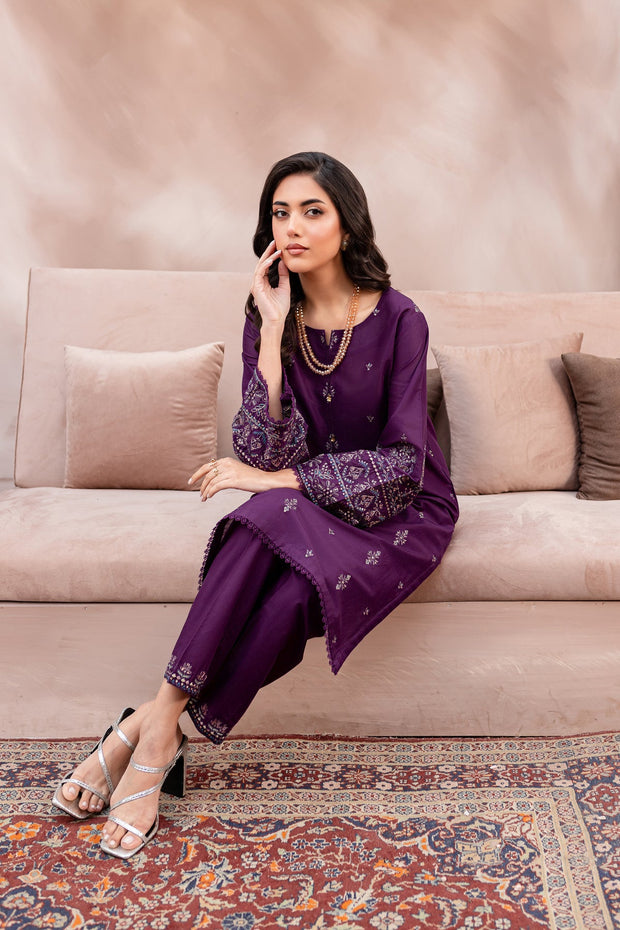 Eminence - 2Pc Embroidered Dress
