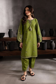 Emerald - 2Pc Embroidered Dress
