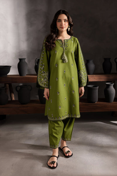 Emerald - 2Pc Embroidered Dress