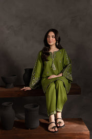 Emerald - 2Pc Embroidered Dress