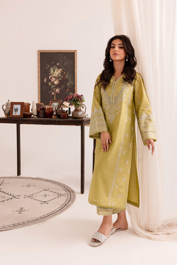 Jade - 2Pc Embroidered Dress