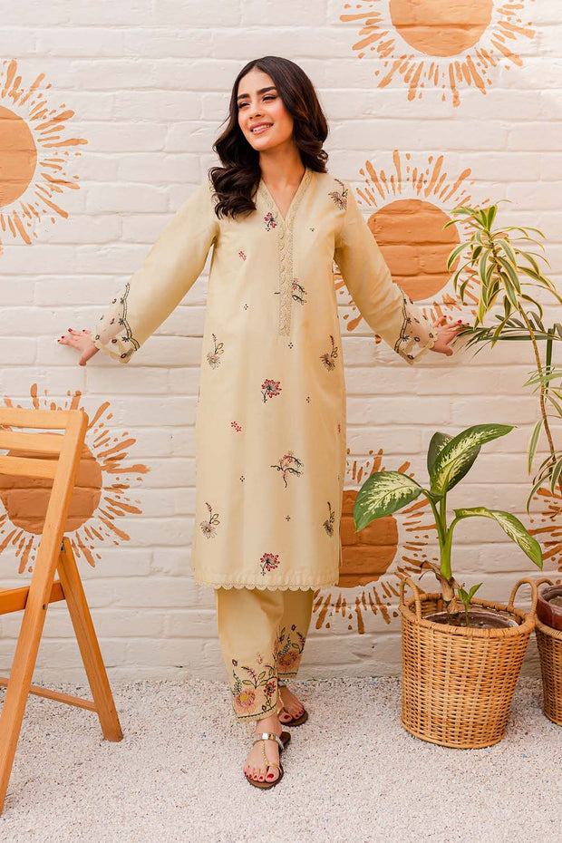 Lost Lagoon - 2Pc Embroidered Dress