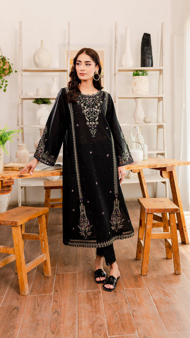 Marquise - 2Pc Embroidered Dress