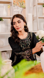 Marquise - 2Pc Embroidered Dress