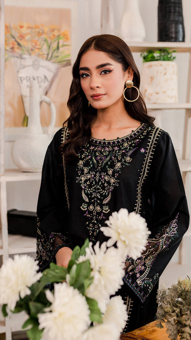 Marquise - 2Pc Embroidered Dress