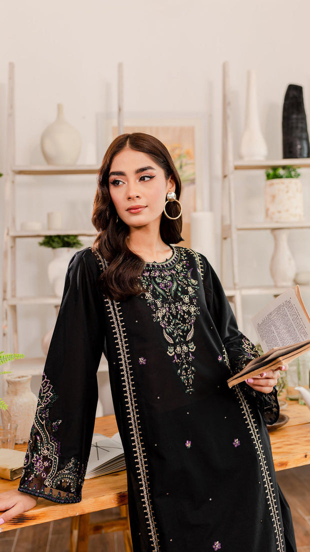 Marquise - 2Pc Embroidered Dress