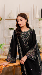 Marquise - 2Pc Embroidered Dress