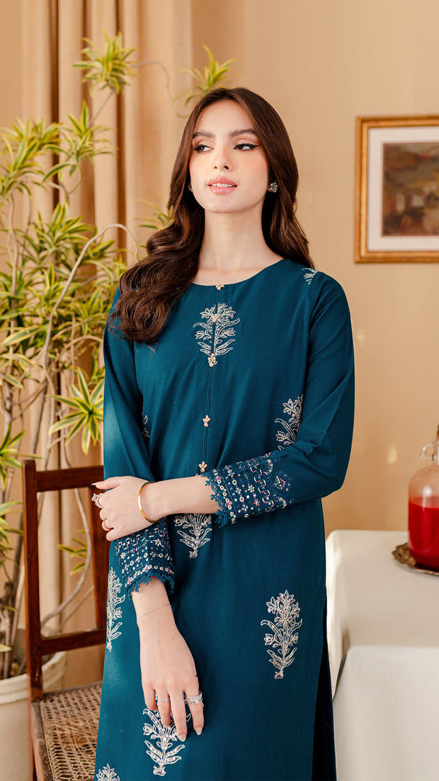 Melvin - 2Pc Embroidered Dress
