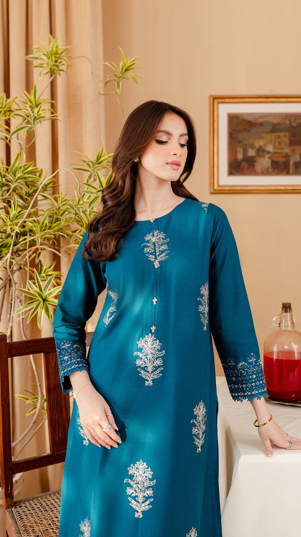 Melvin - 2Pc Embroidered Dress