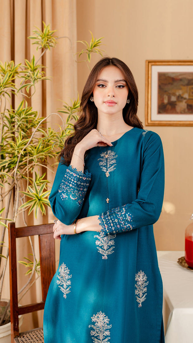 Melvin - 2Pc Embroidered Dress
