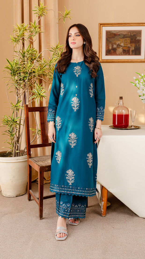 Melvin - 2Pc Embroidered Dress