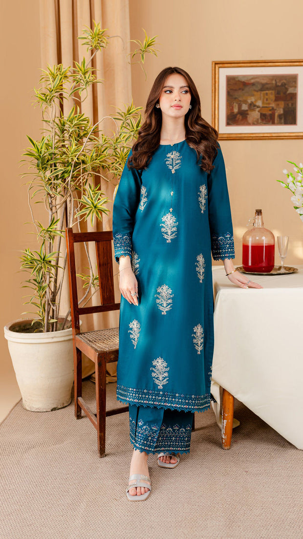 Melvin - 2Pc Embroidered Dress
