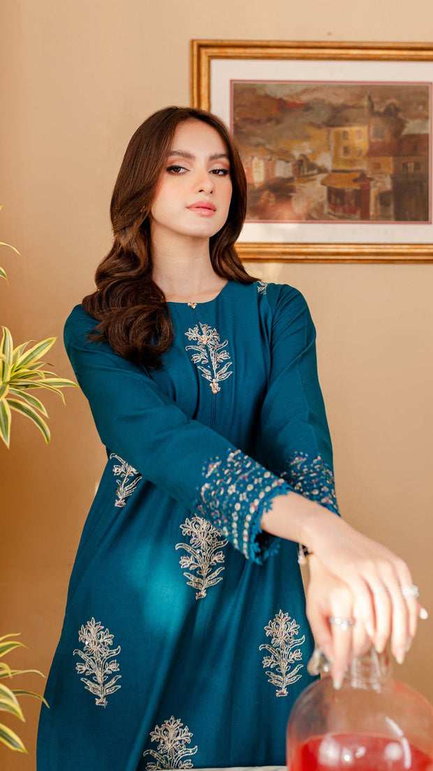 Melvin - 2Pc Embroidered Dress