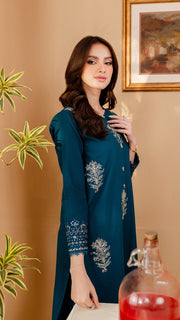 Melvin - 2Pc Embroidered Dress