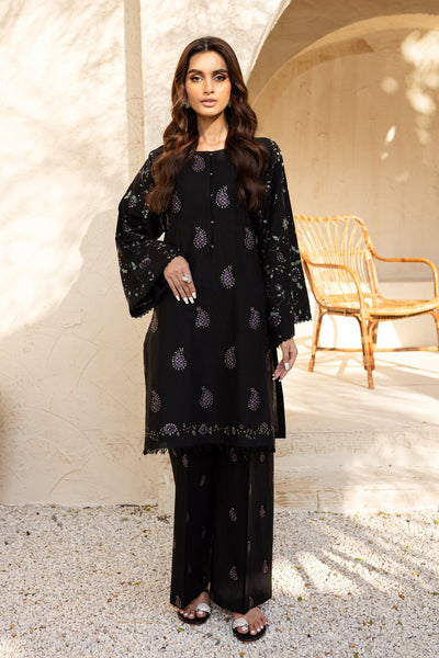 Midnight Mosaic - 2Pc Embroidered Dress