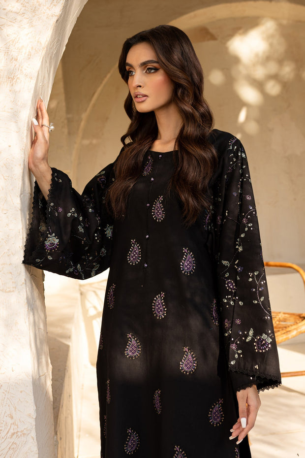 Midnight Mosaic - 2Pc Embroidered Dress